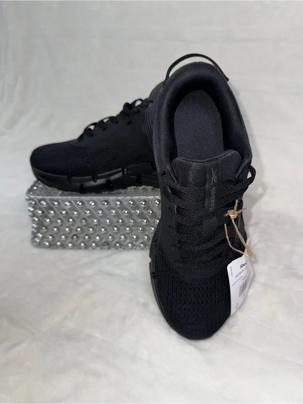 Reebok Zig Dynamica 6 Kids Black Running Shoes Sz 5Y/6.5W 100274247